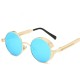 2022 Classic Round Black Lens Sunglasses