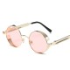 2022 Classic Round Black Lens Sunglasses