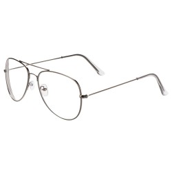 Classic Eyeglasses Silver Round Glasses for Men