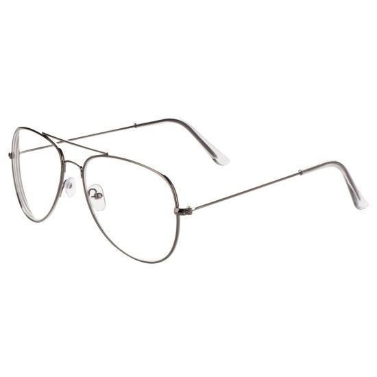 Classic Eyeglasses Silver Round Glasses for Men
