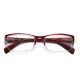 Classic Eyeglasses Red Glasses for Men