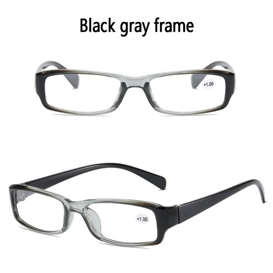 Classic Eyeglasses Bright Black Frame Glasses for Men