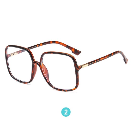 Black Retro Eyeglasses Square Shape Glasses for Men