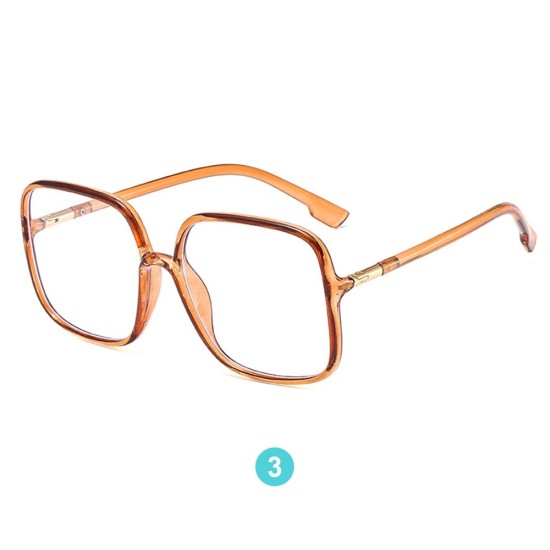 Black Retro Eyeglasses Square Shape Glasses for Men