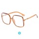 Black Retro Eyeglasses Square Shape Glasses for Men