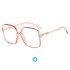 Red Retro Eyeglasses Square Shape Glasses for Men