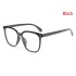 Black Retro Eyeglasses Square Shape Glasses for Men